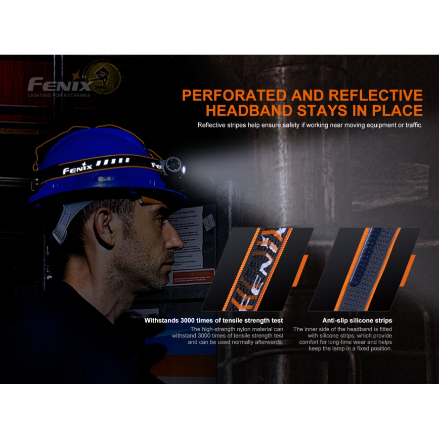 Fenix HM70R - LED Rechargeable headlamp 4xLED/1x21700 IP68 1600 shiny 800 h 5000 mAh