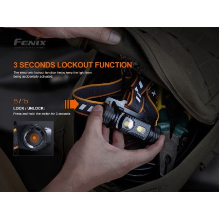 Fenix HM70R - LED Rechargeable headlamp 4xLED/1x21700 IP68 1600 shiny 800 h 5000 mAh