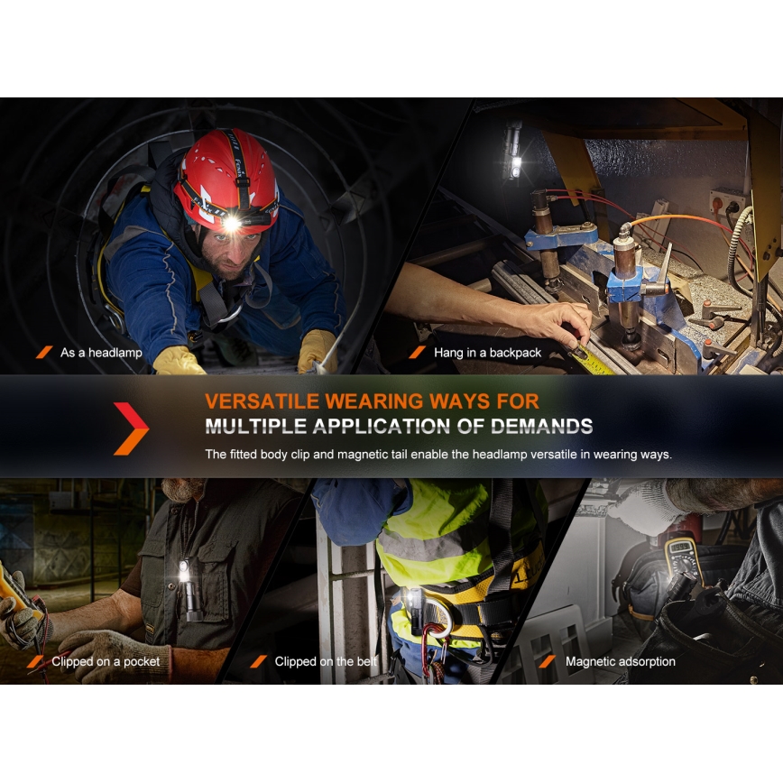 Fenix HM71R - LED Rechargeable headlamp LED/USB IP68 2700 lm 400 h