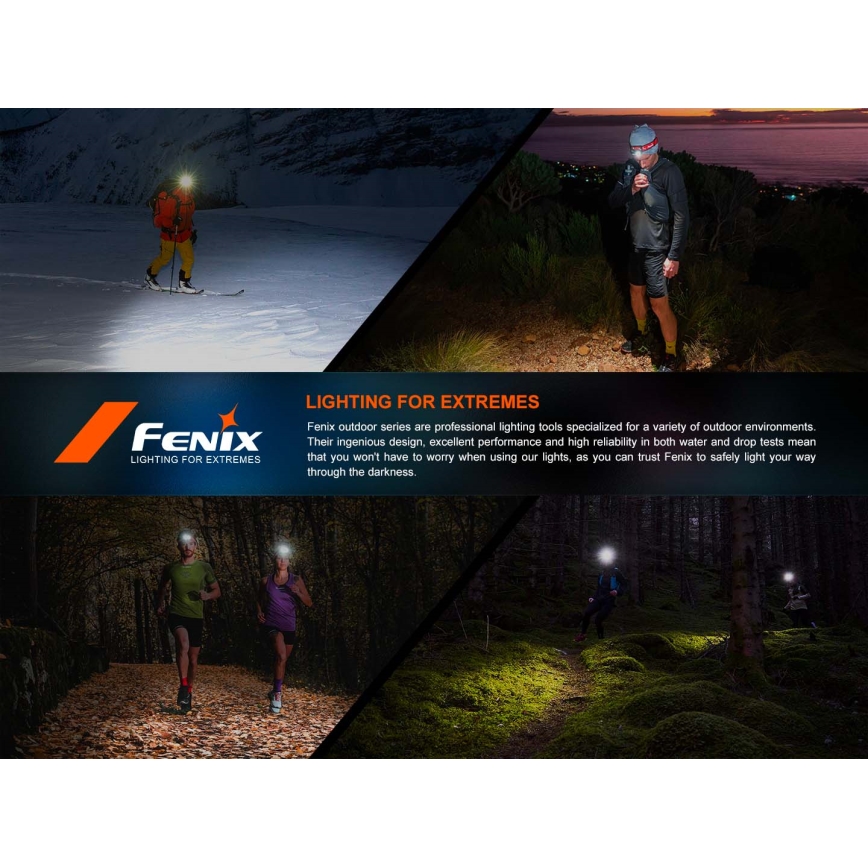 Fenix HP12RTABL - Dimmable LED Rechargeable Headlamp LED/USB 4000 mAh IP66 1300 lm 310 h Black
