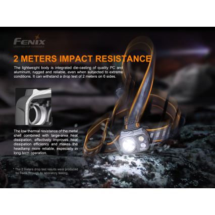 Fenix HP16R1250 - LED Rechargeable headlamp 3xLED/4xAA IP66 1250 lm 600 h