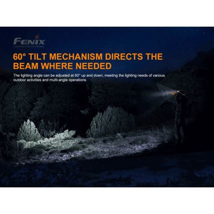 Fenix HP16R1250 - LED Rechargeable headlamp 3xLED/4xAA IP66 1250 lm 600 h