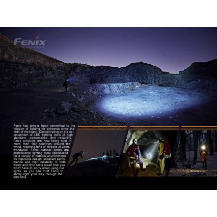 Fenix HP16R1250 - LED Rechargeable headlamp 3xLED/4xAA IP66 1250 lm 600 h