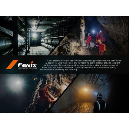 Fenix HP35R - Dimmable LED Rechargeable Headlamp LED/USB 5000 mAh IP66 4000 lm 500 h Black