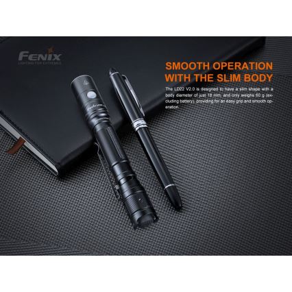 Fenix LD22V20 - LED Rechargeable flashlight LED/USB IP66 800 lm 220 hrs
