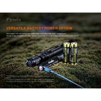 Fenix LD22V20 - LED Rechargeable flashlight LED/USB IP66 800 lm 220 hrs