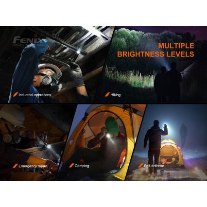 Fenix LD22V20 - LED Rechargeable flashlight LED/USB IP66 800 lm 220 hrs