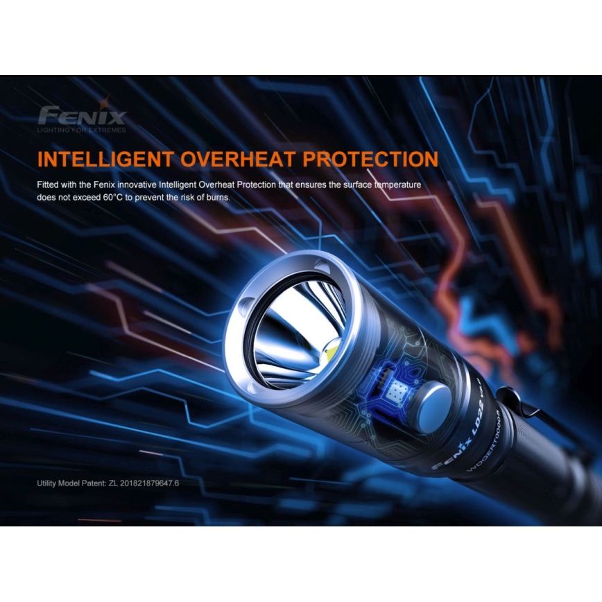 Fenix LD22V20 - LED Rechargeable flashlight LED/USB IP66 800 lm 220 hrs