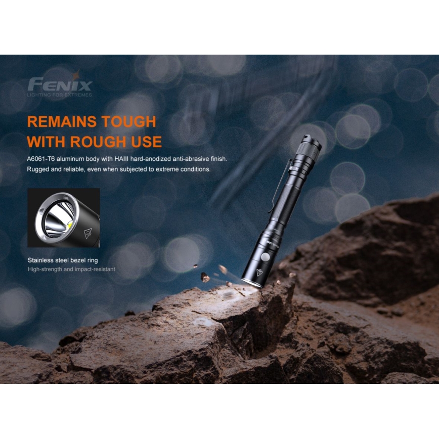 Fenix LD22V20 - LED Rechargeable flashlight LED/USB IP66 800 lm 220 hrs