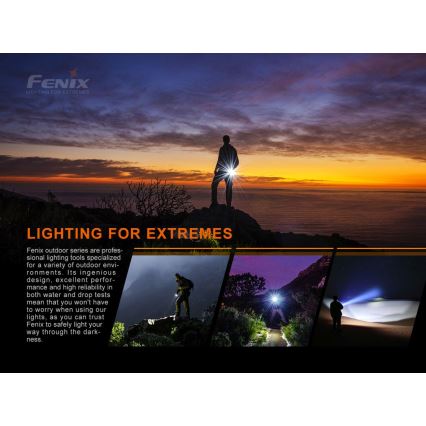 Fenix LD22V20 - LED Rechargeable flashlight LED/USB IP66 800 lm 220 hrs