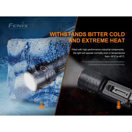 Fenix LR35R - LED Rechargeable flashlight 6xLED/2x21700 4000 mAh IP68 10000 lm 80 hrs