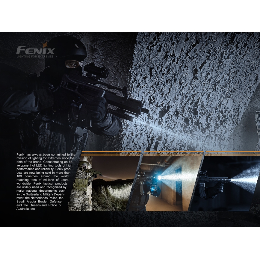 Fenix LR35R - LED Rechargeable flashlight 6xLED/2x21700 4000 mAh IP68 10000 lm 80 hrs
