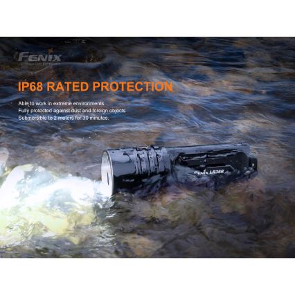Fenix LR35R - LED Rechargeable flashlight 6xLED/2x21700 4000 mAh IP68 10000 lm 80 hrs