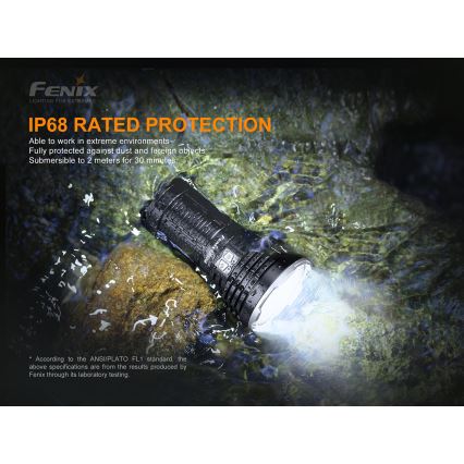 Fenix LR50R - LED Rechargeable flashlight 4xLED/USB IP68 12000 lm 58 hrs