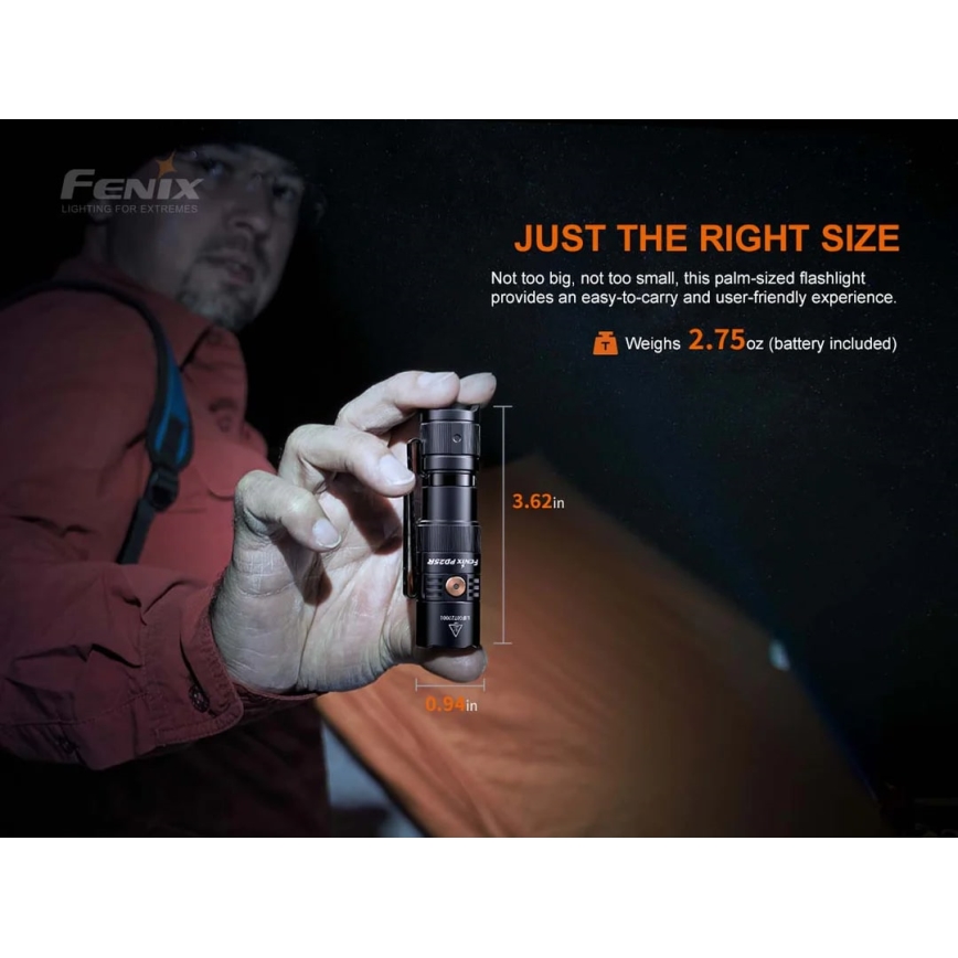 Fenix PD25R - LED Rechargeable flashlight LED/1xCR123A IP68 800 lm 70 h