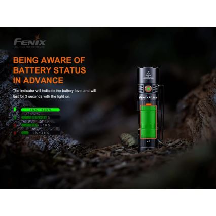 Fenix PD25R - LED Rechargeable flashlight LED/1xCR123A IP68 800 lm 70 h