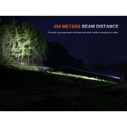 Fenix PD26RACE - Dimmable Rechargeable LED Flashlight LED/USB, 1600 mAh, IP68, 1300 lm, 556 h, black