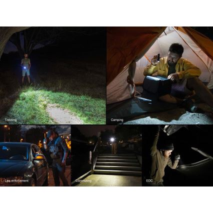 Fenix PD26RACE - Dimmable Rechargeable LED Flashlight LED/USB, 1600 mAh, IP68, 1300 lm, 556 h, black