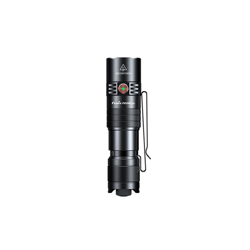 Fenix PD26RACE - Dimmable Rechargeable LED Flashlight LED/USB, 1600 mAh, IP68, 1300 lm, 556 h, black