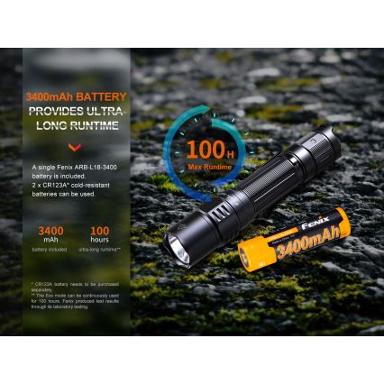 Fenix PD35R - LED Rechargeable flashlight LED/USB/2xCR123A IP68 1700 lm 100 h 3400 mAh