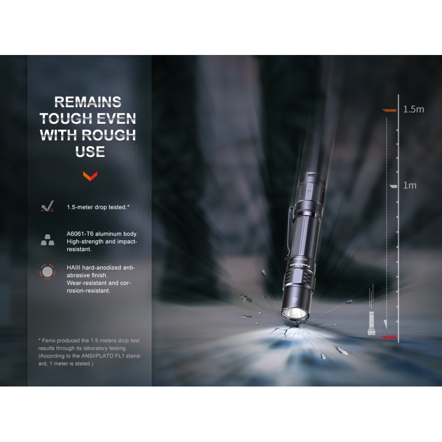 Fenix PD35R - LED Rechargeable flashlight LED/USB/2xCR123A IP68 1700 lm 100 h 3400 mAh