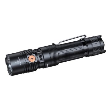 Fenix PD36RACE - Dimmable USB-rechargeable LED flashlight, 5000 mAh, IP68, 3000 lm, 63.45 h, black