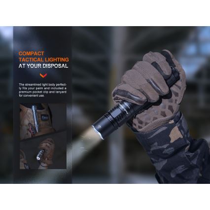 Fenix PD36RPRO - LED Tactical rechargeable flashlight LED/USB IP68 2800 lm 42 h