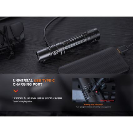 Fenix PD36RPRO - LED Tactical rechargeable flashlight LED/USB IP68 2800 lm 42 h