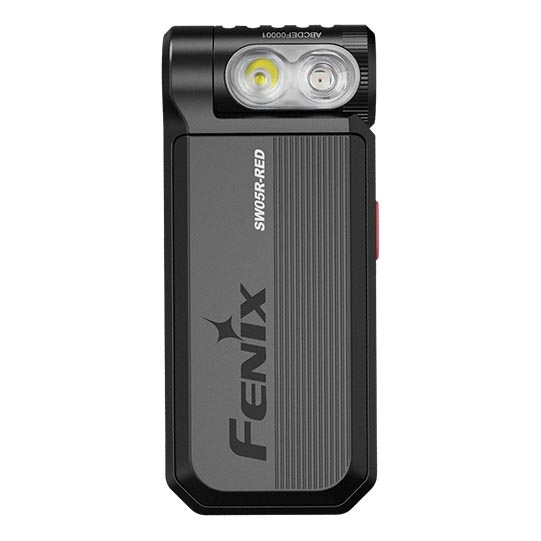 Fenix SW05RREDBLC - LED Dimmable rechargeable flashlight LED/USB IPX6 150 lm 49 h black