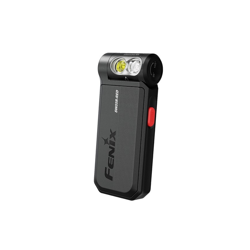 Fenix SW05RREDBLC - LED Dimmable rechargeable flashlight LED/USB IPX6 150 lm 49 h black