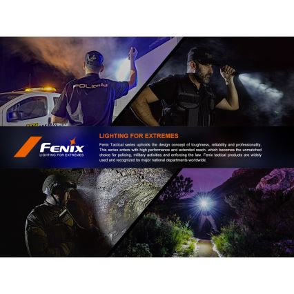 Fenix SW05RUVBLC - LED Dimmable rechargeable flashlight LED/USB IPX6 150 lm 49 h black