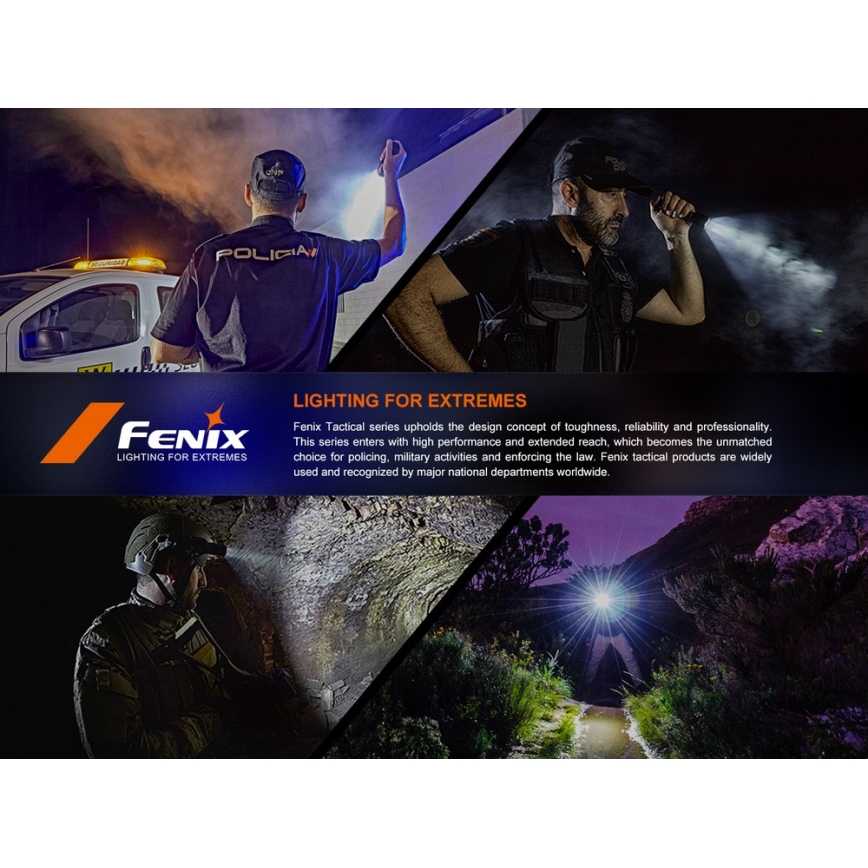 Fenix SW05RUVBLC - LED Dimmable rechargeable flashlight LED/USB IPX6 150 lm 49 h black