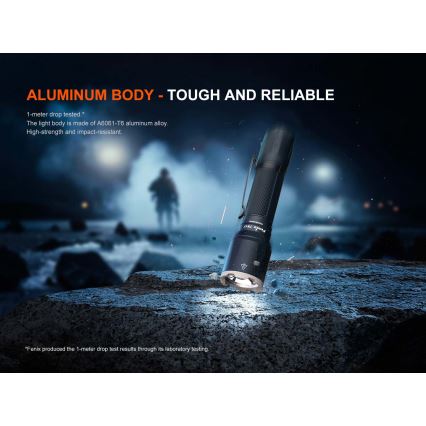 Fenix TK17BLK - Dimmable Rechargeable LED Flashlight LED/USB 6000 mAh IP68 3600 lm 60 h Black