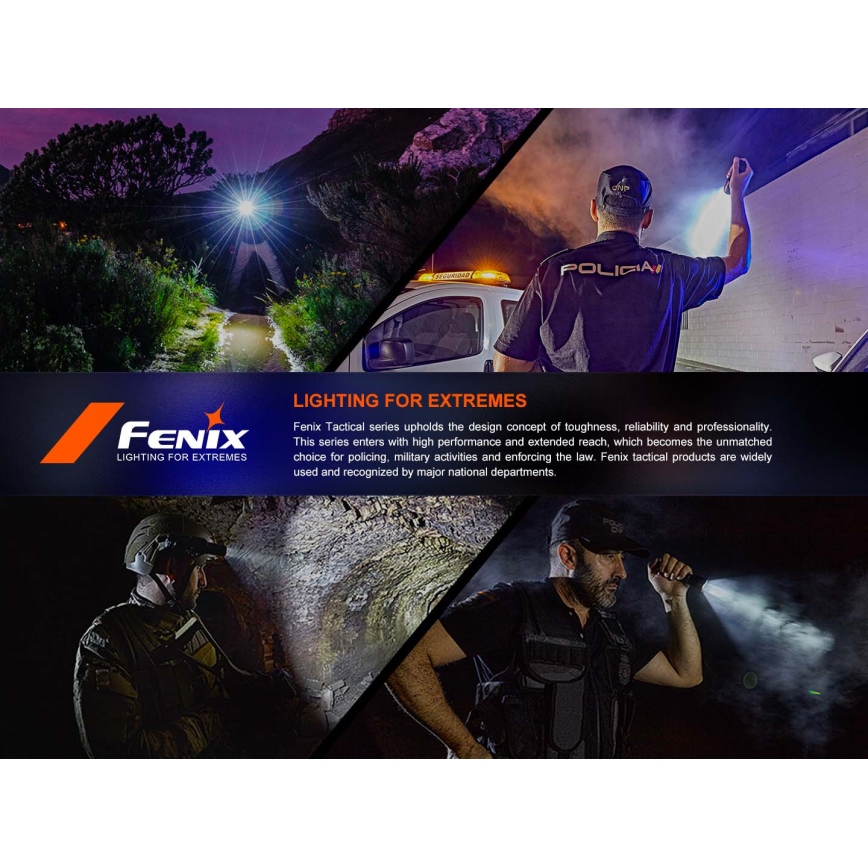 Fenix TK17BLK - Dimmable Rechargeable LED Flashlight LED/USB 6000 mAh IP68 3600 lm 60 h Black