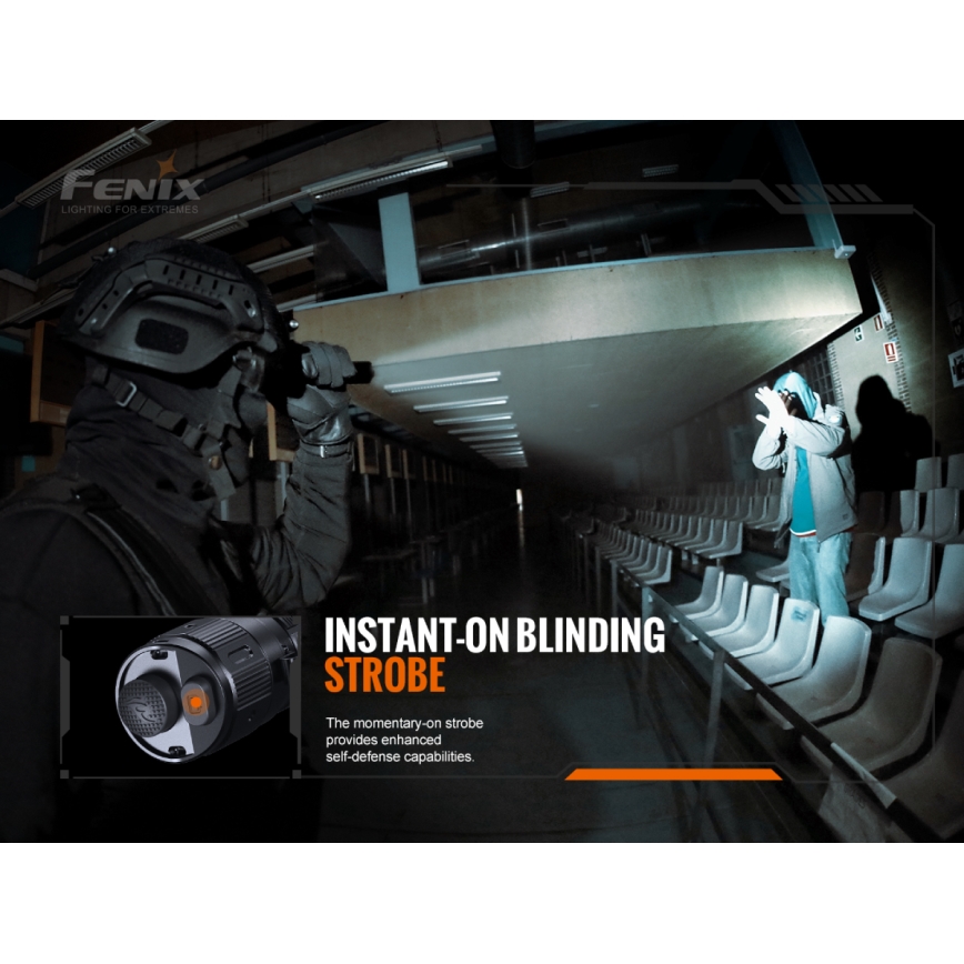 Fenix TK20RV20 - LED Tactical rechargeable flashlight LED/USB IP68 3000 lm 48 hrs