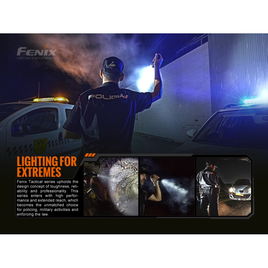 Fenix TK20RV20 - LED Tactical rechargeable flashlight LED/USB IP68 3000 lm 48 hrs