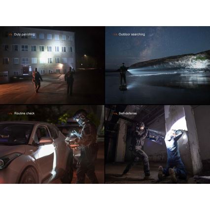 Fenix TK21RBLK - Dimmable Rechargeable LED/USB Flashlight, 6000 mAh, IP68, 3600 lm, 72.5 h, Black