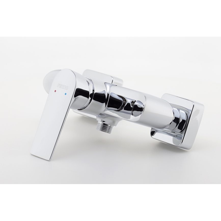 FERRO - ALGEO SQUARE Shower Mixer in Polished Chrome