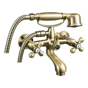 FERRO - ANTICA Bathtub Set with Mixer, Bronze