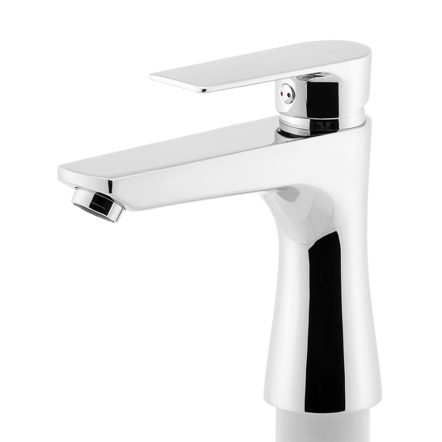 FERRO - Basin mixer + waste ALGEO SQUARE polished chrome