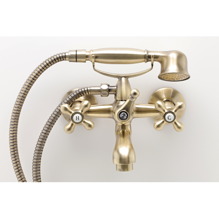 FERRO - Bath set with ANTICA RETRO mixer tap, bronze