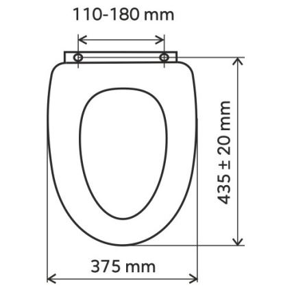 FERRO - Beech-Effect MDF Toilet Seat