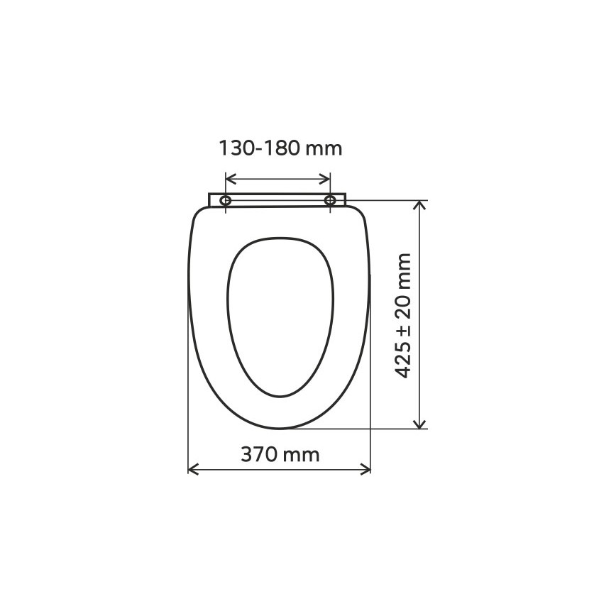 FERRO - Duroplast Toilet Seat / White