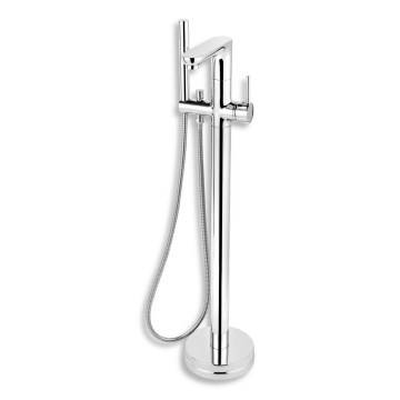 FERRO - Freestanding bath set with FIESTA mixer, polished chrome