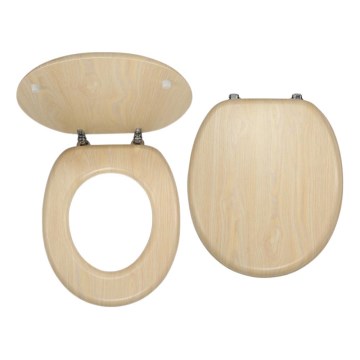 FERRO - MDF Toilet Seat, Birch Decor