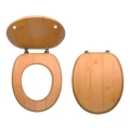 FERRO - MDF Toilet Seat in Pine Decor