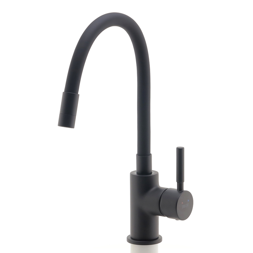 FERRO - Sink tap with flexible arm matte black
