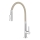 FERRO - Sink tap with flexible arm shiny chrome/beige