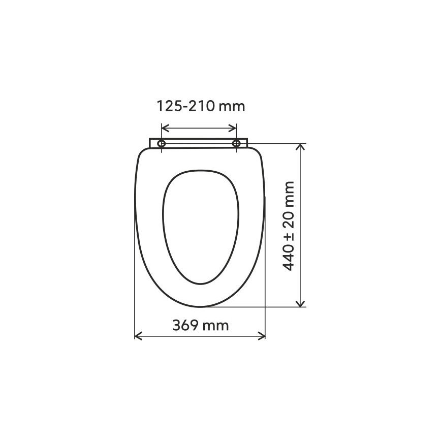 FERRO - SoftClose Duroplast Toilet Seat, Black
