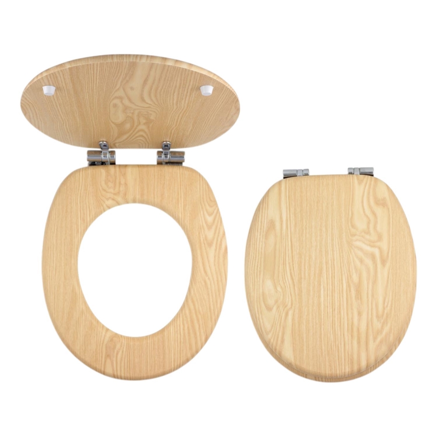 FERRO - SoftClose MDF Toilet Seat with Ash Decor